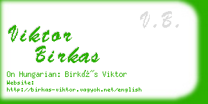 viktor birkas business card